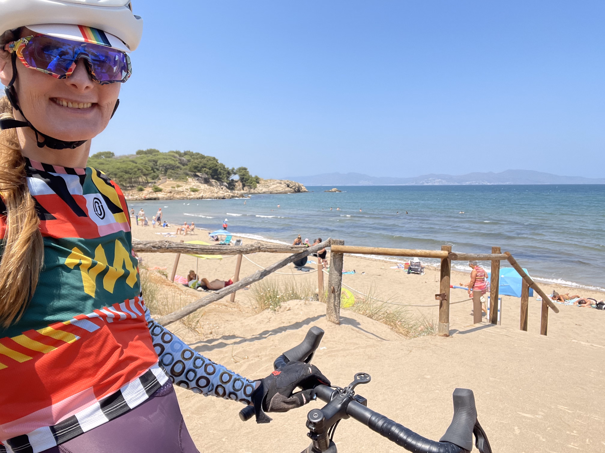 tracey at mediterranean beach