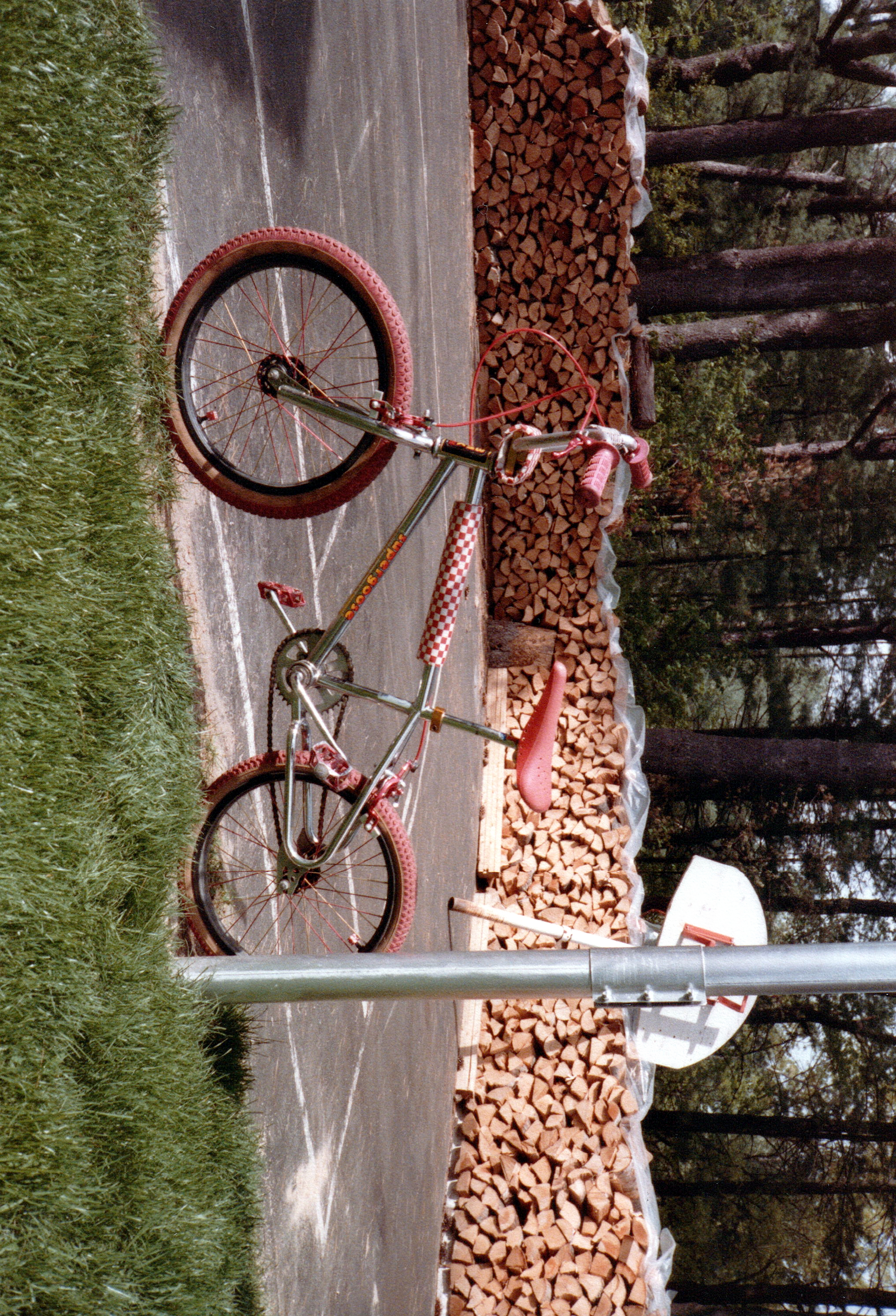 supergoose bmx bike in driveway