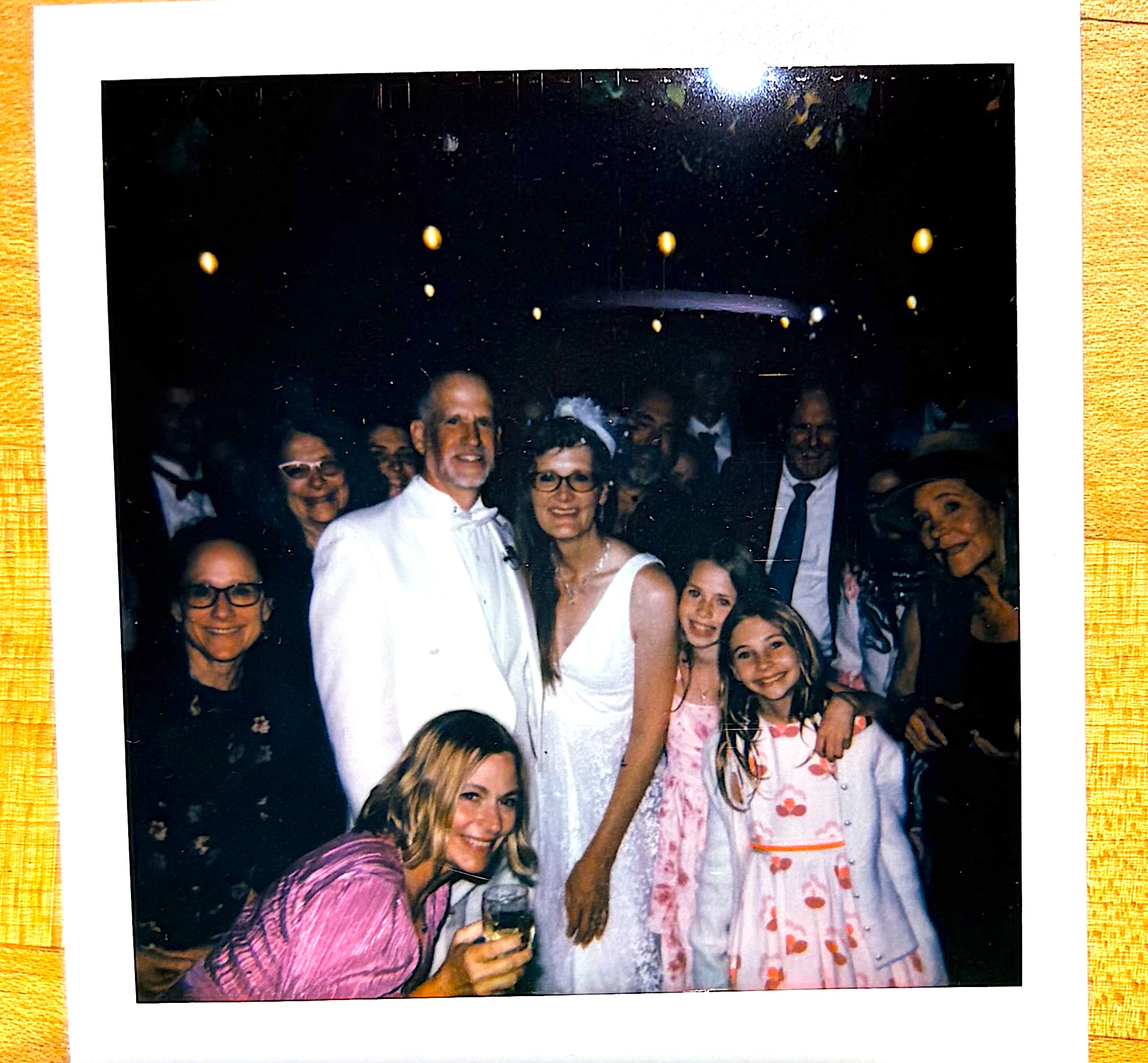 Polaroid wedding group